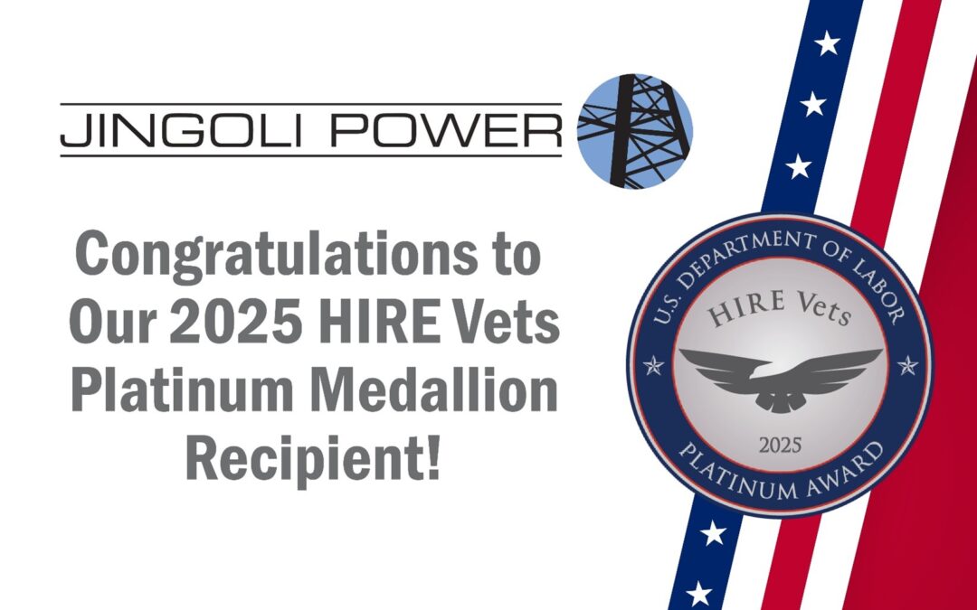Congratulations to JINGOLI Power – Our 2025 HIRE Vets Medallion Award Recipient From the U.S. Department of Labor